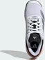 adidas Courtflash cloud white/silver metallic/bright red