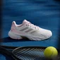 adidas CourtJam Control 3 cloud white/silver metallic/lucid Pink