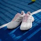 adidas CourtJam Control 3 cloud white/silver metallic/lucid Pink