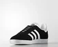 adidas Gazelle core black/white/Gold met