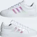 adidas Grand Court 3.0 cloud white/iridescent/almost Pink