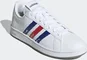 adidas Grand Court Base cloud white/royal blue/scarlet