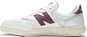 New Balance T500 white/washed Burgundy