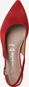 Tamaris leather Slingpumps red