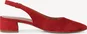 Tamaris leather Slingpumps red