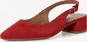 Tamaris leather Slingpumps red