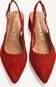 Tamaris leather Slingpumps red