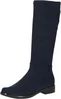 Caprice Flat Boot Navy stretch