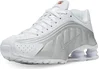 Nike Shox R4 white/metallic silver/max Orange