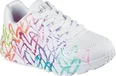 Skechers Uno Lite Metallic Joy white
