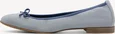 Tamaris leather Ballerina lt. blue comb