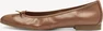 Tamaris leather Ballerina nut
