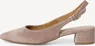 Tamaris leather Slingpumps Beige