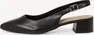 Tamaris leather Slingpumps black