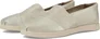 TOMS Alpargata Plus champagne metallic suede