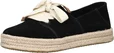 TOMS Carolina Lace-Up Espadrille black suede